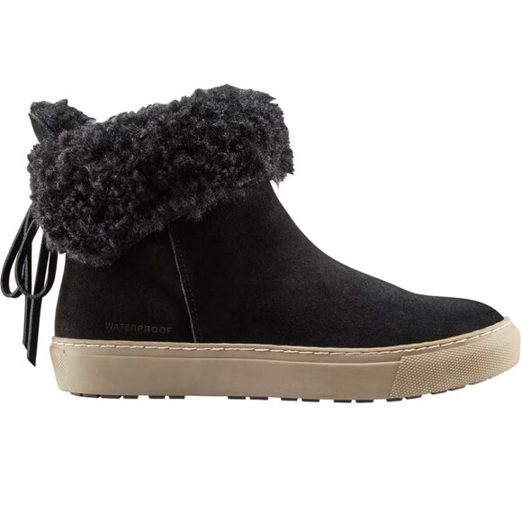 Cougar Devon Waterproof Pull On Booties Boots Size 8 Black Suede Cozy Lined NEW - Picture 1 of 10